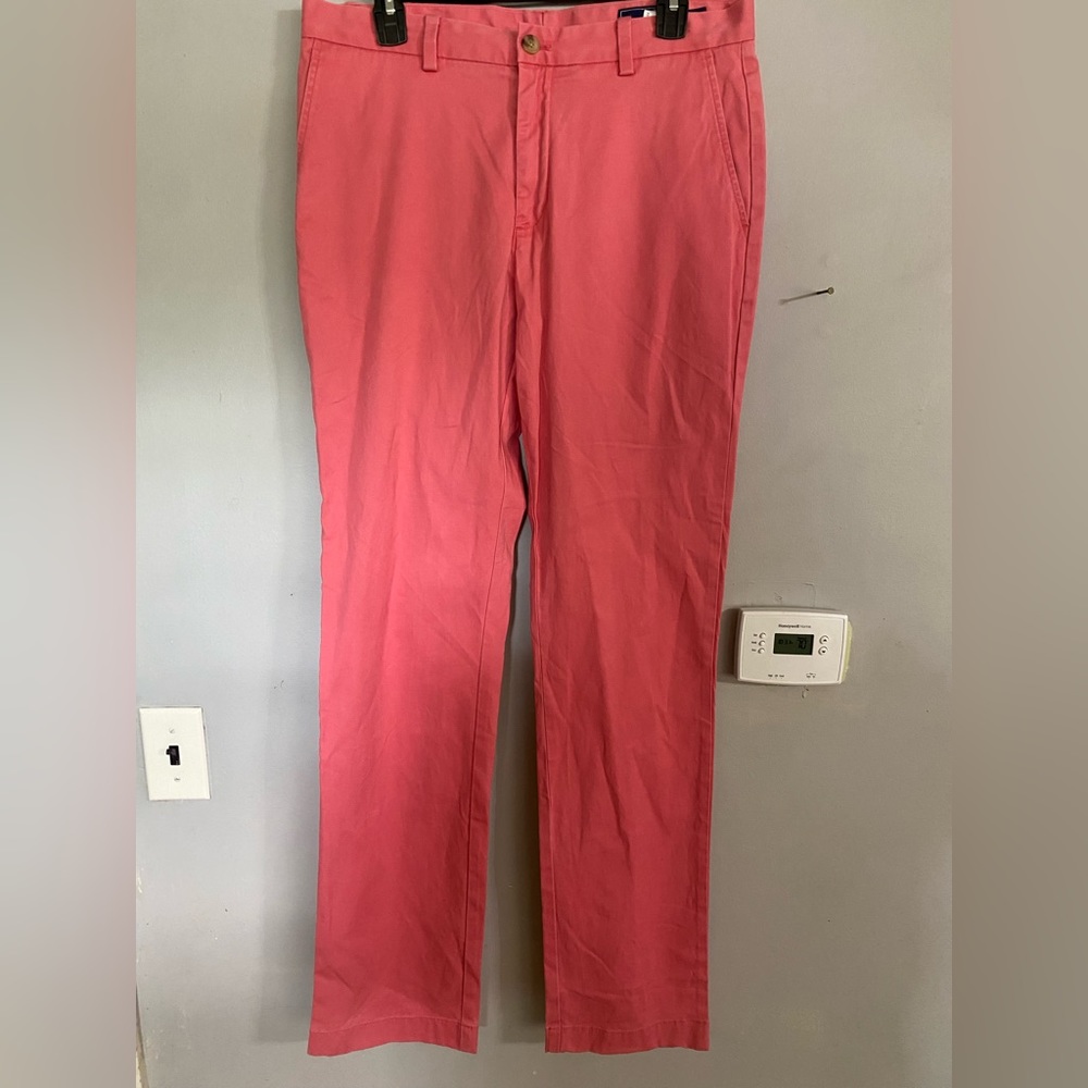 Vineyard Vines Mens Breaker Pants Size 32 X 34 Coral Color